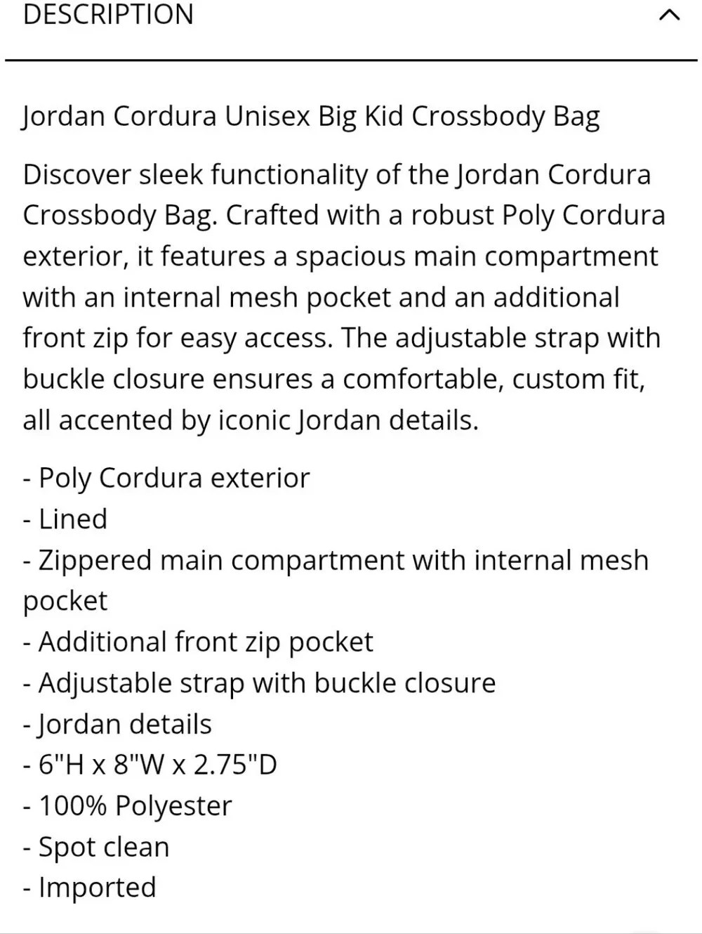 Jordan Cordura Crossbody Bag- Teal